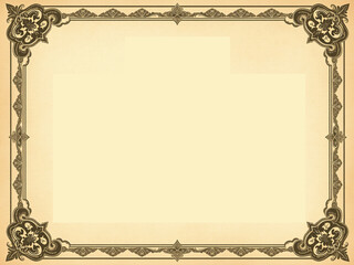 vintage frame with pattern