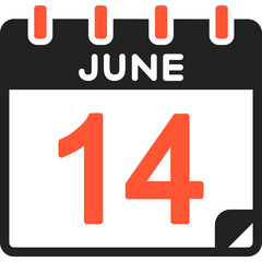 14 June Vector Icon Design