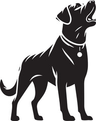 Labrador rottweiler dog vector