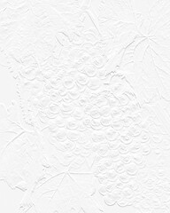 embossed image of grapes 
