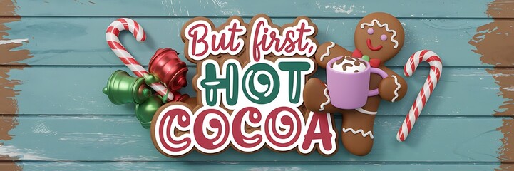 But first hot cocoa a whimsical celebration of gingerbread delights and cozy winter moments