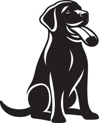 Labrador rottweiler dog vector