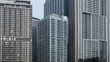 Obraz premium simetric city skyscrapers