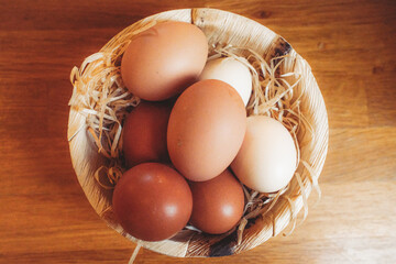 eggs in a basket