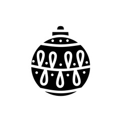 Obraz premium Hanging Light Icon for Christmas and New Year Decoration, Decorative Light Bulb Filled Icon, Hanging Light Bulb Flat Icon