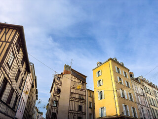 Obraz premium Street view of downtown in Limoges, France