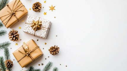 Playful Gift Arrangement with Warm Lighting