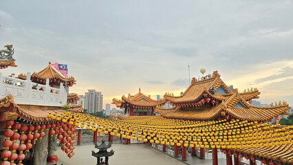 lights of chinese temple