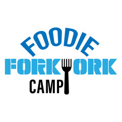 Restaurant food logo template. vector Graphic design. Fork logotype beautiful And iconic font. 