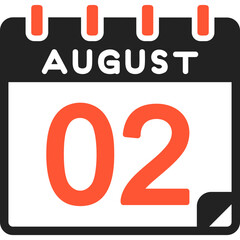 2 August Vector Icon Design