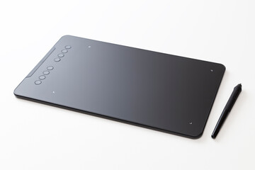 白背景にペンタブレット