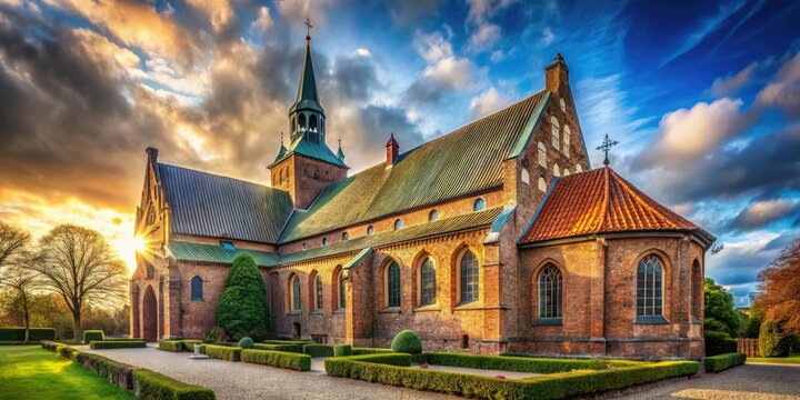 Fashion Photography in St. Bendt's Church Ringsted - Elegant Interiors and Style Inspiration