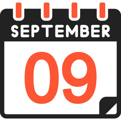 9 September Vector Icon Design