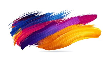 Bold and Vibrant Brushstroke Frame for Dynamic Designs