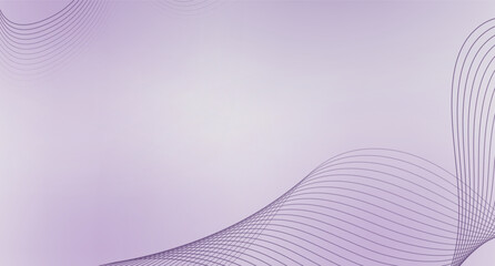 Abstract line pattern on light purple background, wavy monochrome lines suitable for banners and presentation backgrounds about beauty products, feminine advertisements and beautiful women.