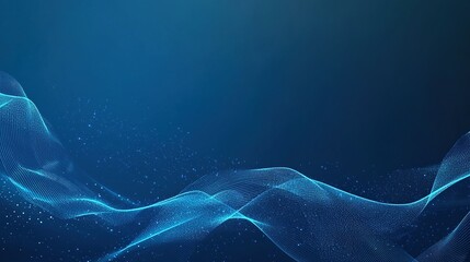 Abstract Blue Waves with Dynamic Light Effects