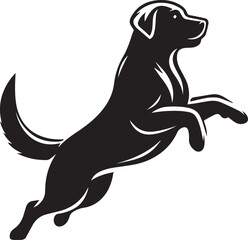 Bull dog vector in black and white