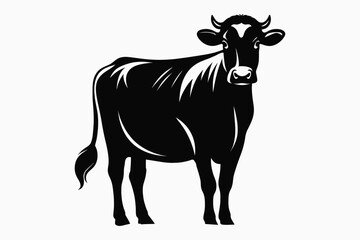 Cow silhouette vector illustration design