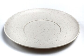 empty plate isolated on white