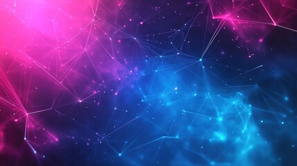 Fototapeta premium Vibrant Abstract Background of Connecting Dots and Lines