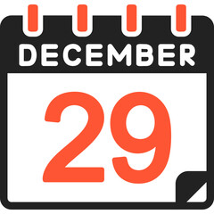 29 December Vector Icon Design