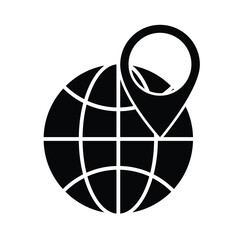 location icon. Location and world pins. simple design style. Travel, navigation, destination, delivery, target pictograms. Road map sign. vector template design