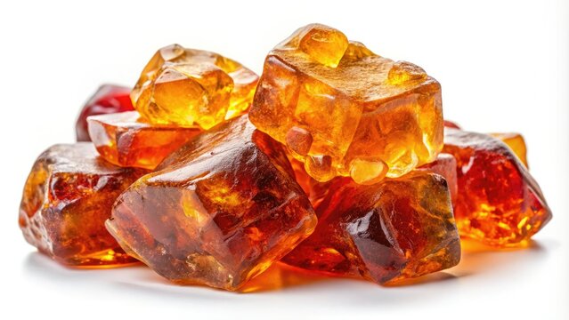 Gum Elemi Isolated on White Background - Natural Resin for Aromatherapy and Crafts