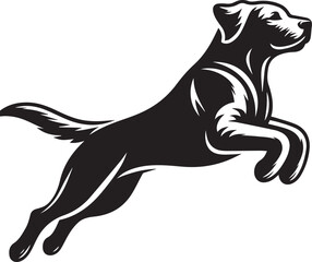 Bull dog vector in black and white