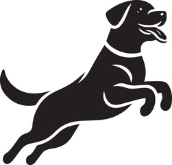 Bull dog vector in black and white