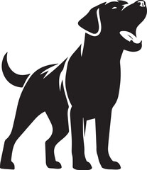 Bull dog vector in black and white