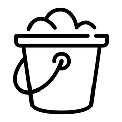 bucket Line Icon