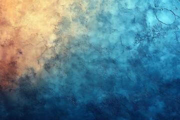 Obraz premium Abstract blue and yellow textured background