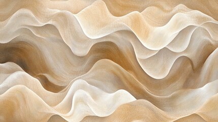 Obraz premium A gentle interplay of organic lines, twisting and flowing in muted earth tones, forming a mesmerizing, natural abstract pattern.