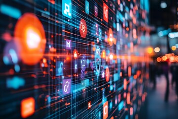 Obraz premium Social media algorithms