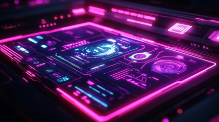 Obraz premium Futuristic Digital Interface