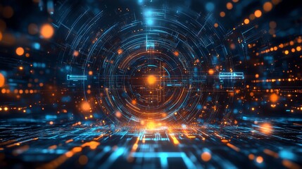 Obraz premium Abstract Digital Technology Background