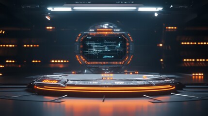 Futuristic Sci-Fi Control Room