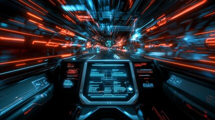 Futuristic Interface in Motion