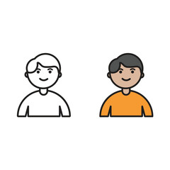 Fototapeta premium user, contact, Icon, people, outline, vector