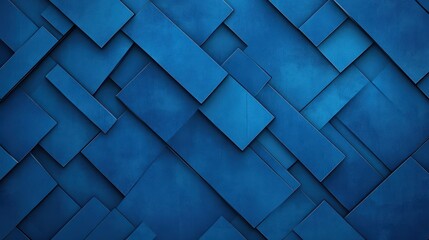 Obraz premium A striking blue background featuring a layered geometric design. Perfect for digital art, branding, or modern decor.