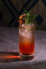 Long Island iced tea cocktail
