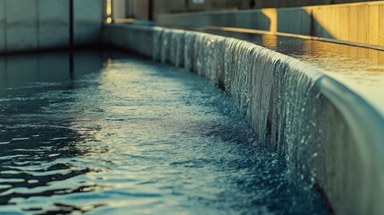 Waste water treatment plant. Modern urban wastewater treatment plant