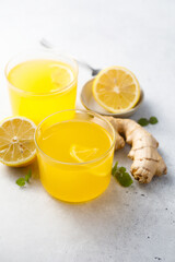 Warming citrus drink with ginger