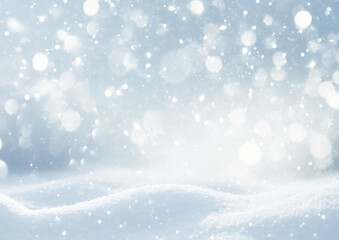 Fototapeta premium 雪と光の白い背景