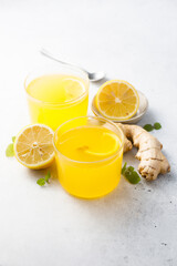 Warming citrus drink with ginger