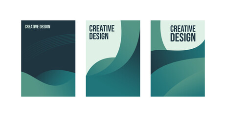 Set of professional cover design templates. for banners, brochures, flyers, backgrounds, promotional media, and social media designs.