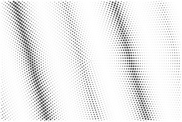 Black and white grunge halftone pattern texture background
