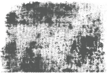 Black and white grunge halftone pattern texture background