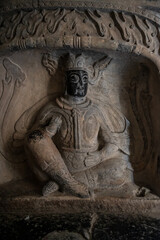 The Ancient Buddhist stone statues