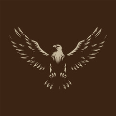 eagle with wings illustration